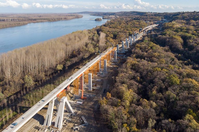 aerial-view-bridge-construction-amidst-trees