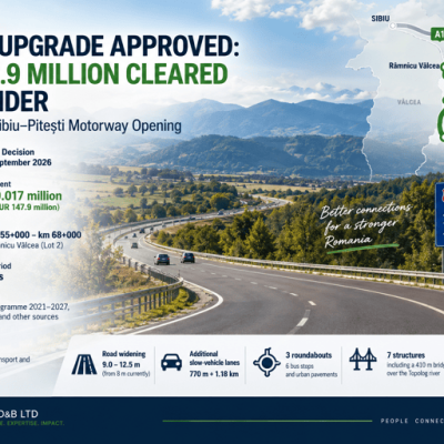 DN 73C modernisation between Tigveni and Ramnicu Valcea, Arges county